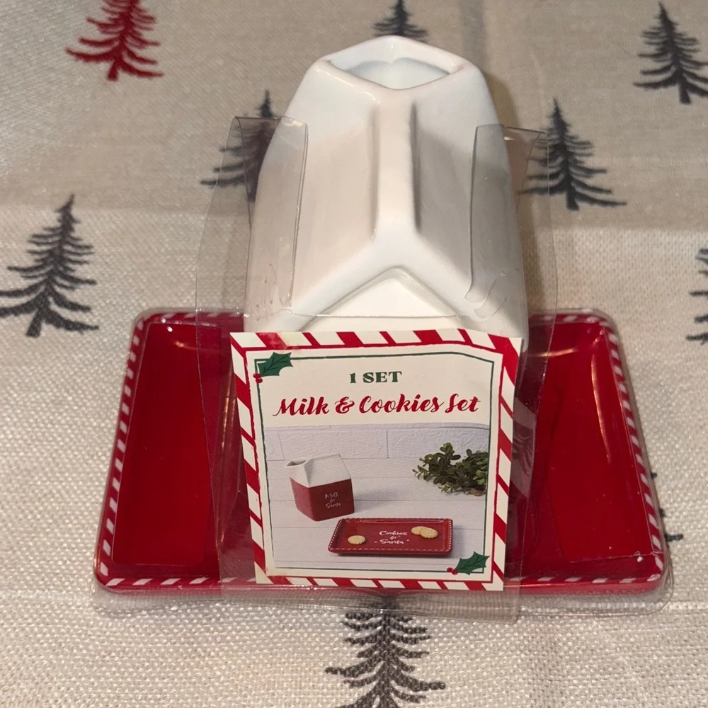 Target Bullseye Playground Christmas 2025 Ceramic Santa Milk and Cookie Set